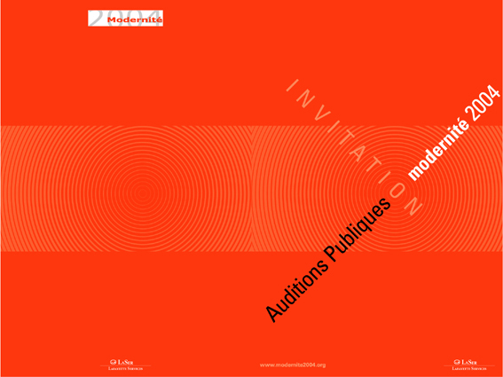 INVITATION FORUM MODERNITE 2004